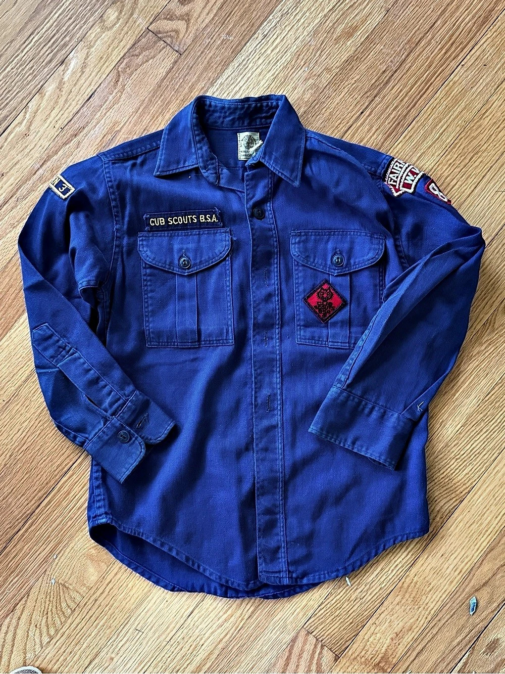 Early 1960s Boy Scouts of America Vintage Cub Scouts BSA Official Uniform shirt